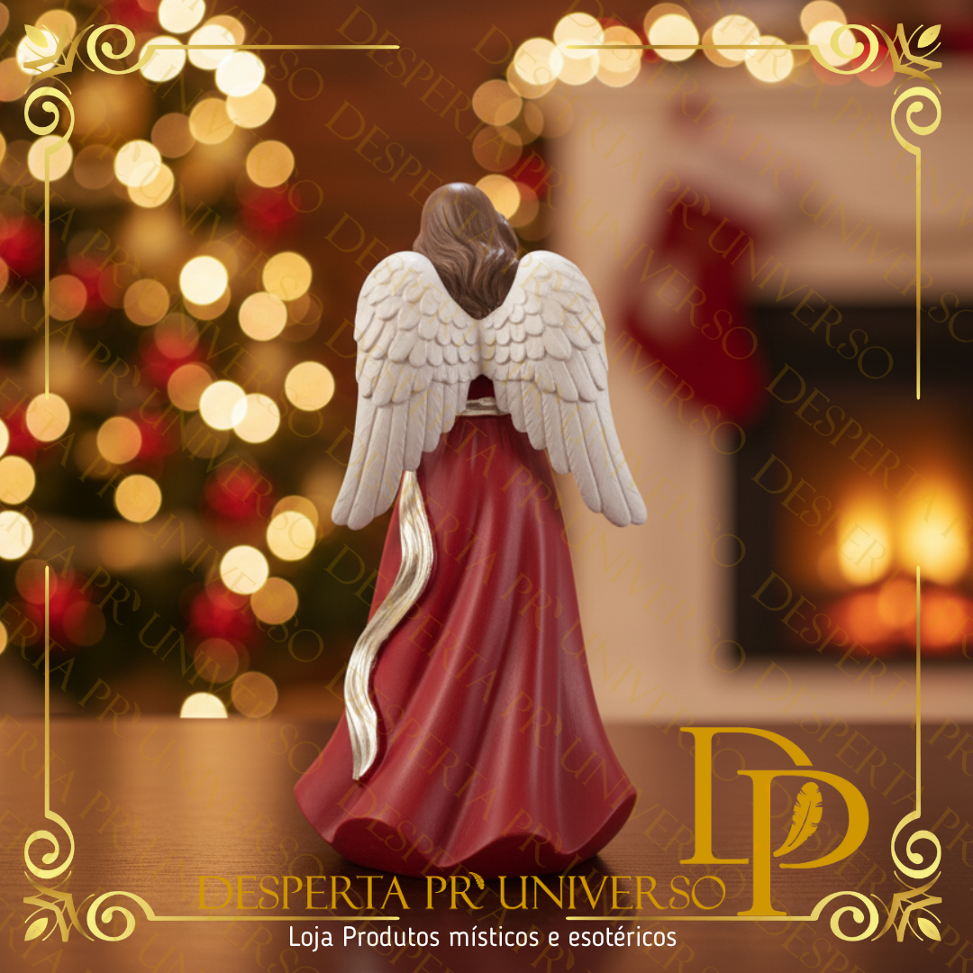 Anjo da Luz e Esperança – Vestido Carmesim