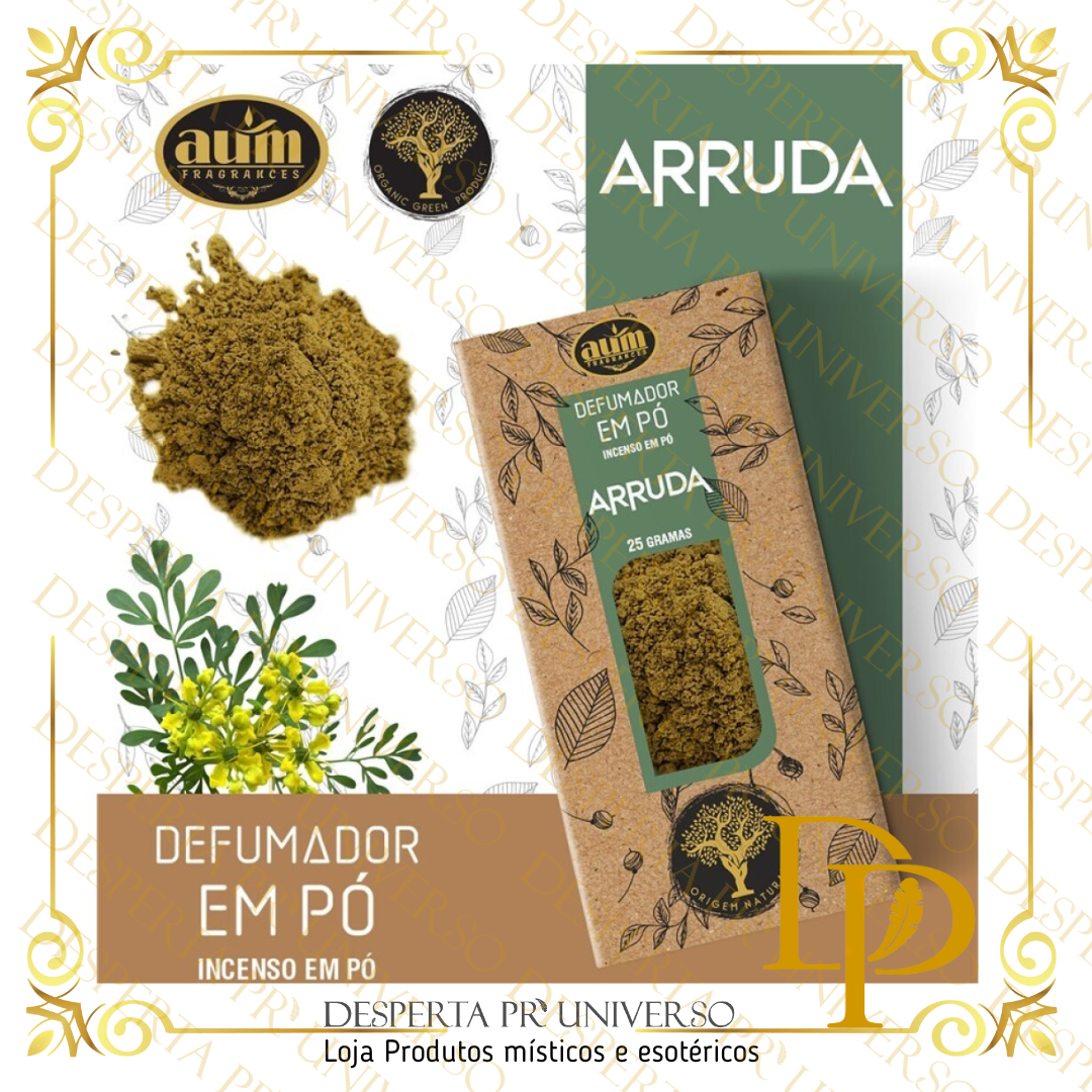 Incenso Aum Defumador em Pó 25g Arruda