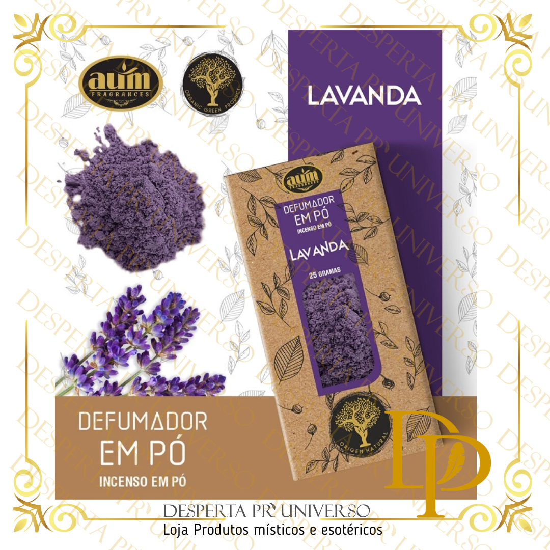 Incenso Aum Defumador em Pó 25g Lavanda