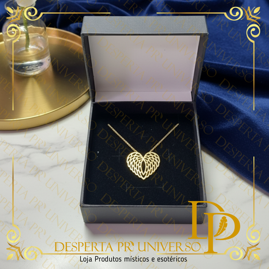COLAR ASAS DE ANJO - Aço Inoxidável
