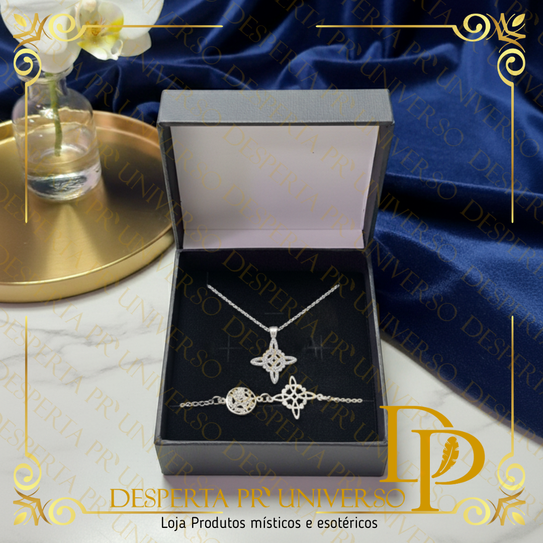 Conjunto Prata 925 – Nó de Bruxa