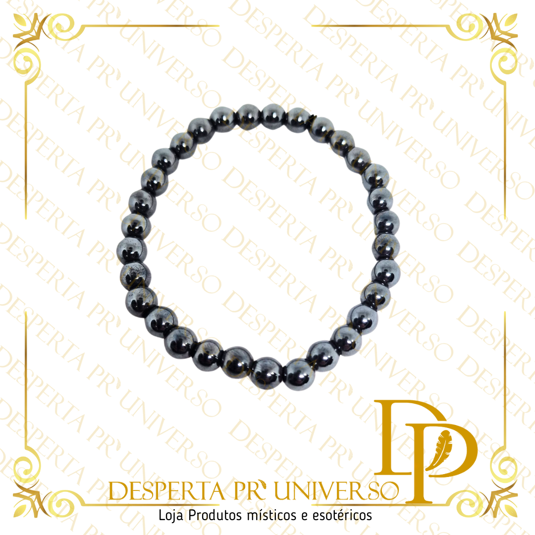 Pulseira de Hematite 6mm