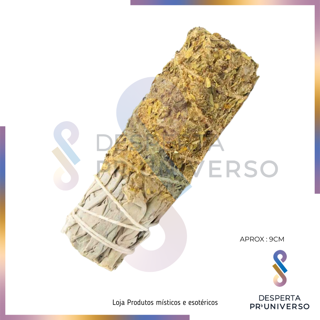 Tocha de Limpeza & Proteção - Sálvia Branca · Pau Santo · Arruda