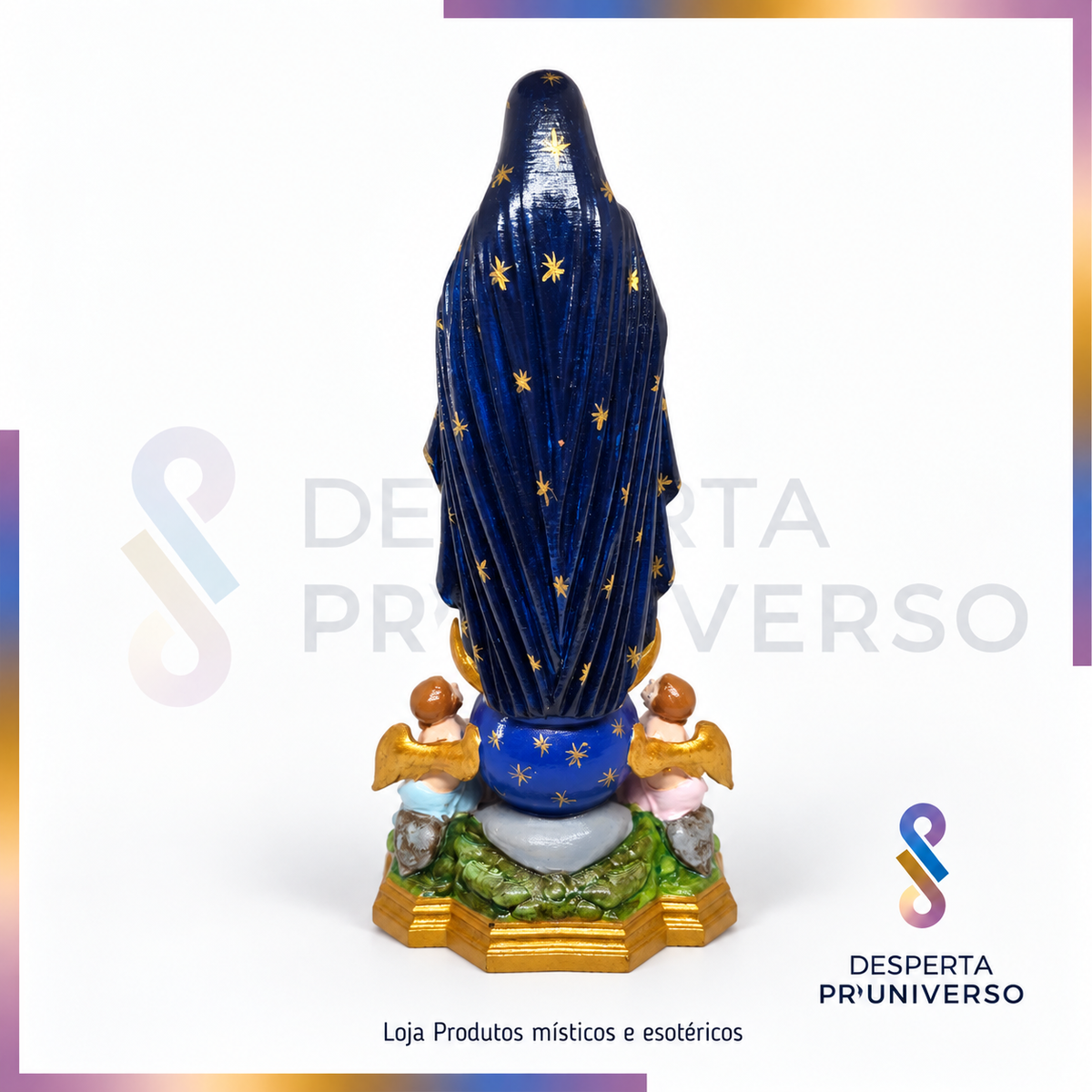Nossa Senhora da Conceição 3D | Pintada à Mão | 20 cm