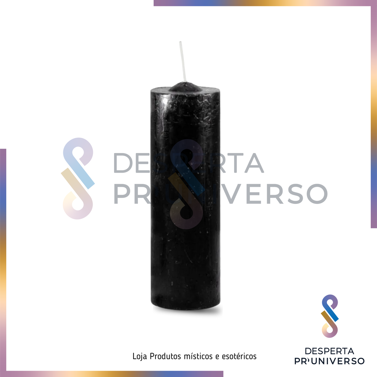 Vela Votiva Preta — Corte, Proteção e Limpeza Profunda