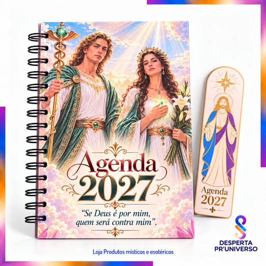 Agenda Espiritual 2027 | Diária A5 | Personalizada