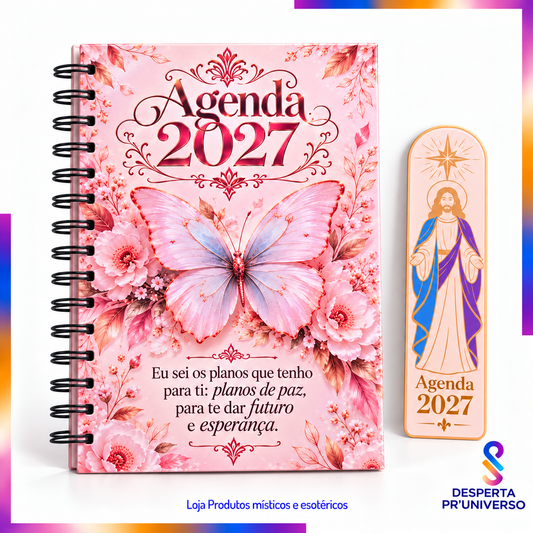 Agenda Espiritual 2027 | Diária A5 | Personalizada
