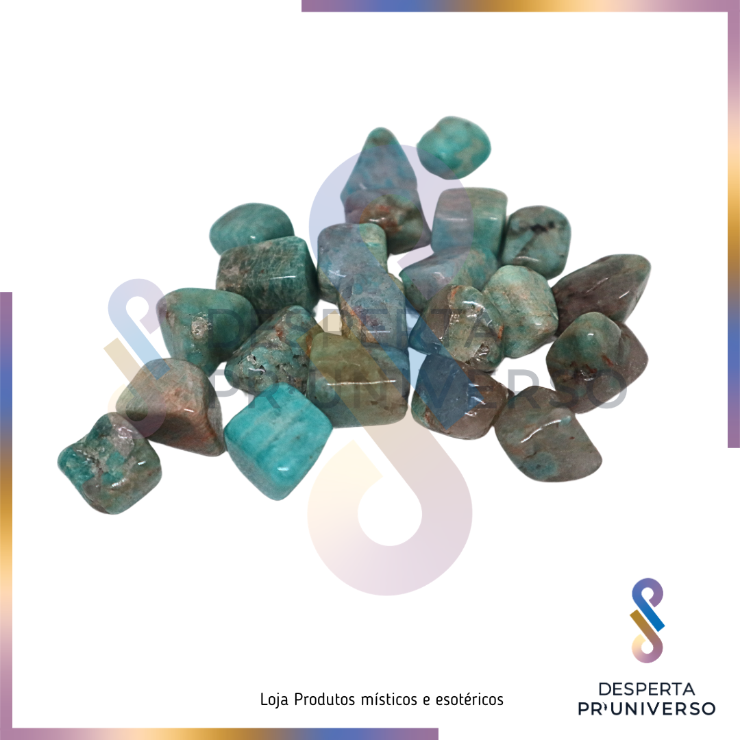 Amazonite Rolada (1,5-3cm) — Calma | Verdade | Comunicação