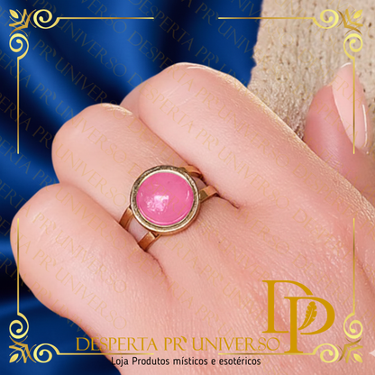 Anel de Quartzo Rosa – Amor, Acolhimento e Cura Emocional