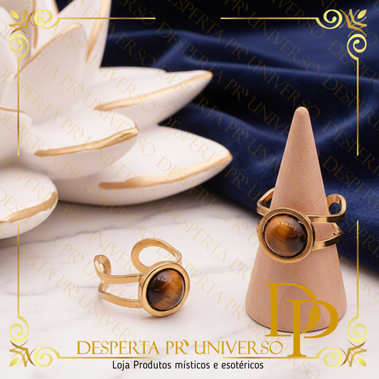 Anel de Olho de Tigre – Proteção Espiritual e Clareza Mental