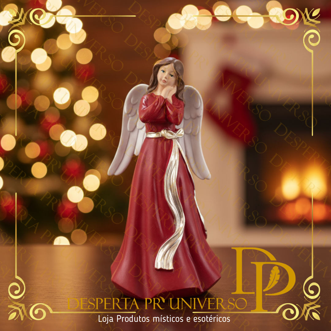 Anjo da Luz e Esperança – Vestido Carmesim