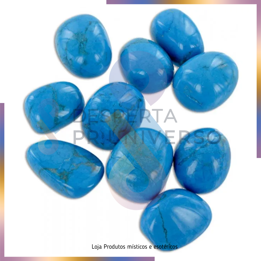 Howlite Azul 2-3 CM — Calma | Anti-stress | Comunicação
