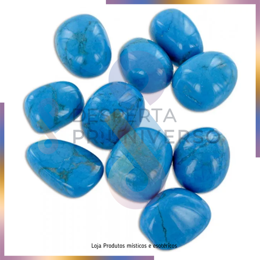 Howlite Azul 2-3 CM — Calma | Anti-stress | Comunicação