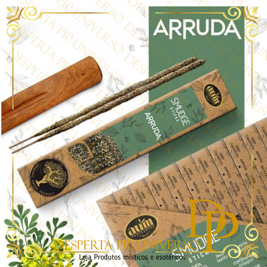 Incenso Aum Organico 25g Arruda