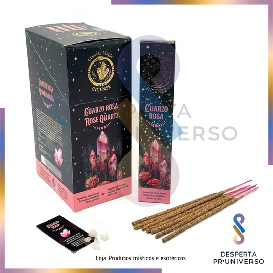 Incenso Mágico Cristais – Quartzo Rosa