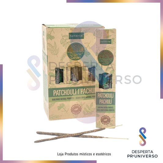 Incenso Orgânico Patchouli – Organic Garden | Nandita
