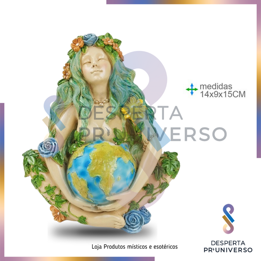 Mãe Terra em Resina – Ancoragem, Proteção e Consciência