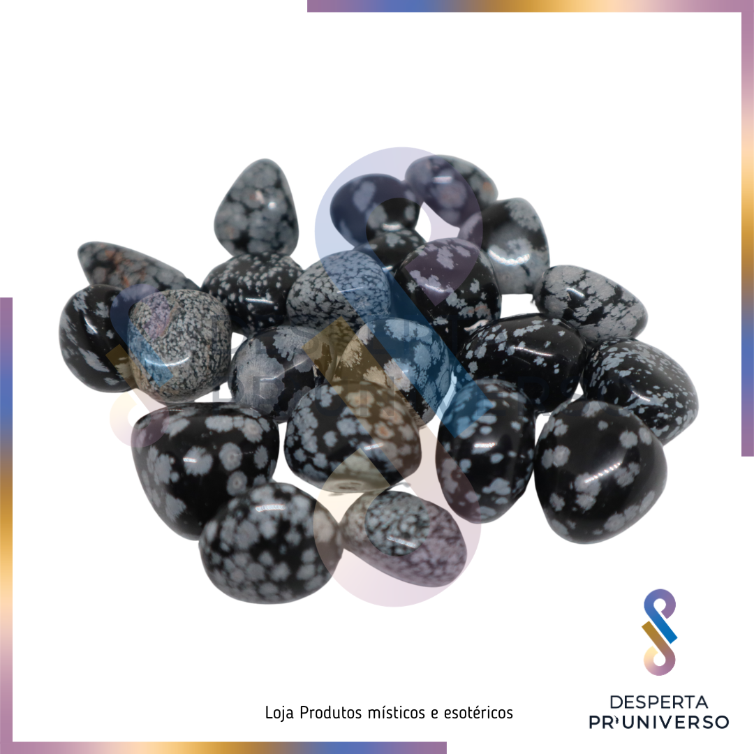 Obsidiana Nevada (Snowflake) — Proteção | Limpeza | Equilíbrio emocional