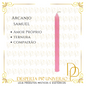Vela Palito Rosa 19cm