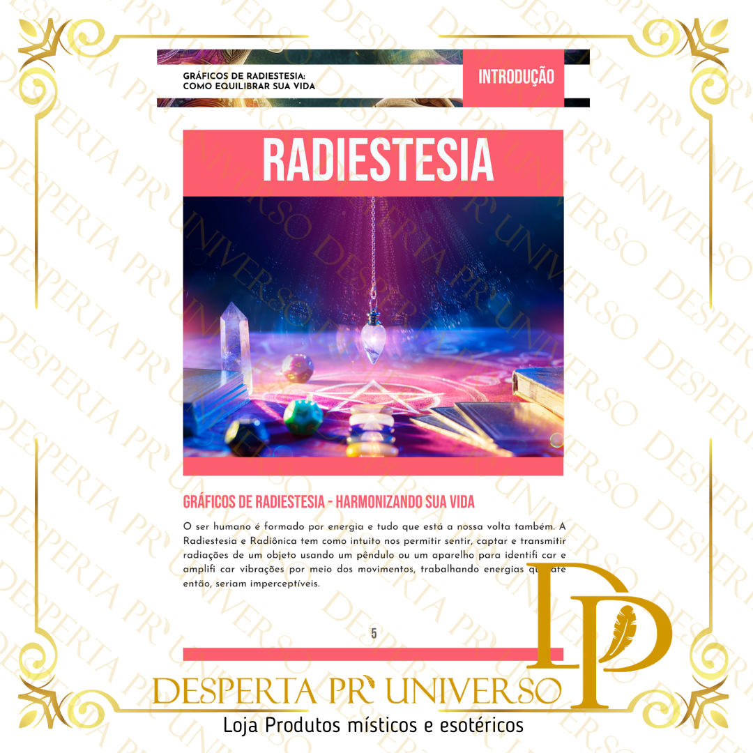EBook “Gráficos de Radiestesia: Como Equilibrar a Tua Vida”: