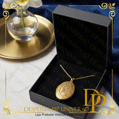 Medalhão Nossa Senhora de Fátima – Relicário em Aço Inoxidável