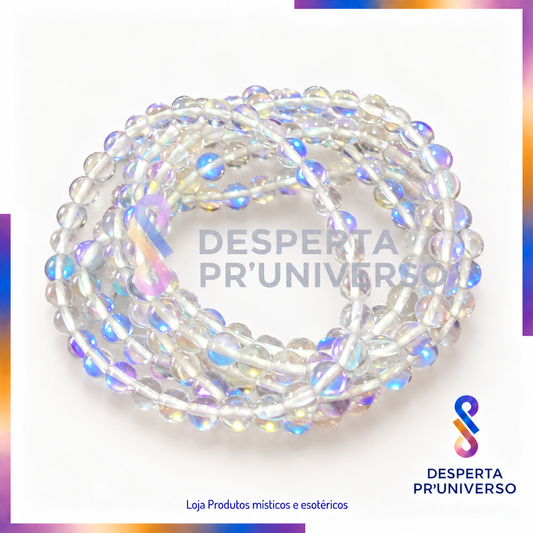 Pulseira Aura de Anjo | Quartzo Aura | 6mm