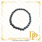 Pulseira  de Hematite - Bola de 4mm