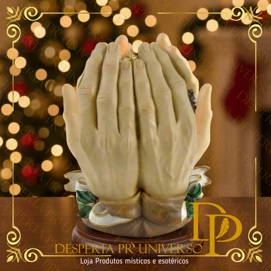 Sagrada Família nas Mãos Divinas Com LED