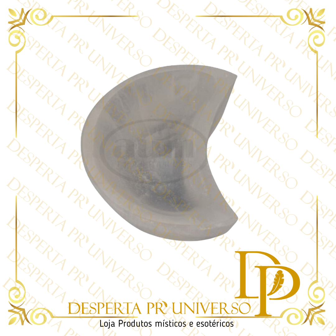 Selenita Taça Lua 10cm