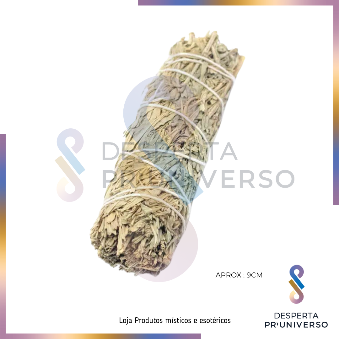 Tocha de Sálvia Azul Natural – Limpeza Suave & Clareza Mental