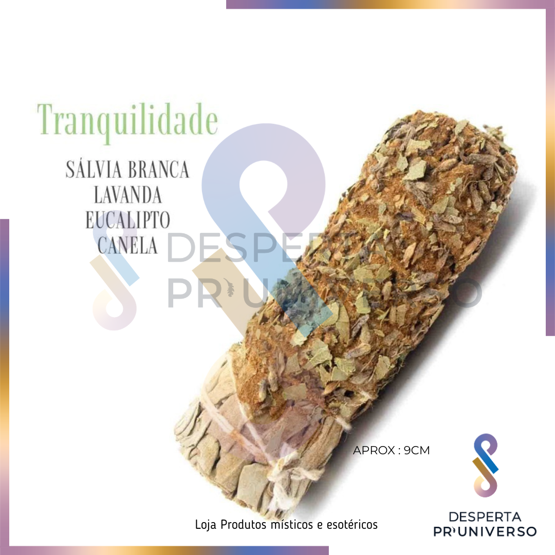 Tocha da Tranquilidade — Sálvia, Lavanda, Eucalipto & Canela