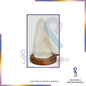 Candeeiro Pirâmide de Selenite 10 cm (LED)