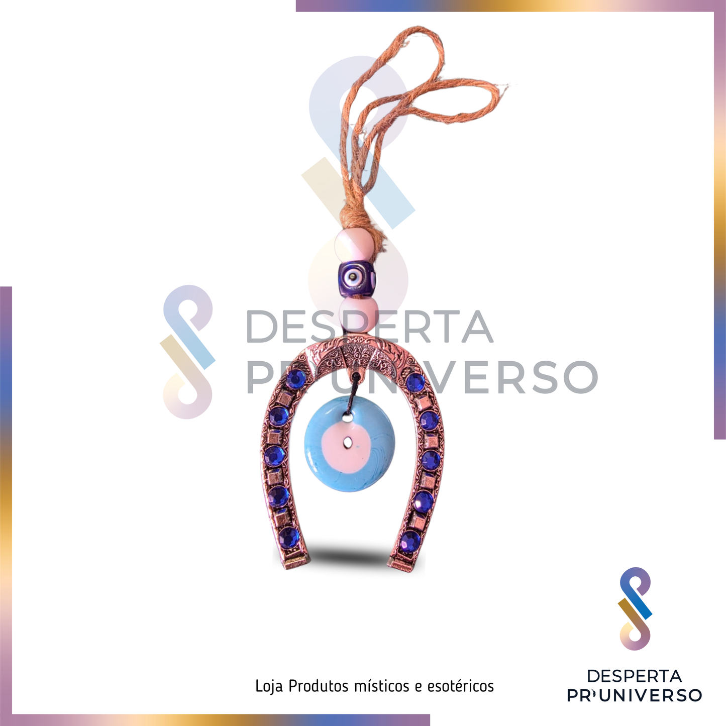 Amuleto Ferradura com Olho Turco — Proteção, Sorte e Escudo contra Inveja