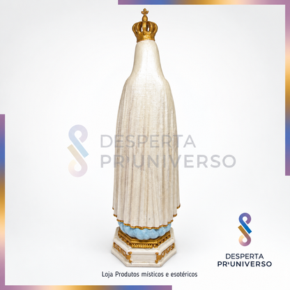 Nossa Senhora de Fátima 3D | Pintada à Mão | 22 cm