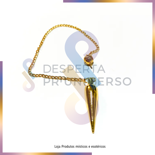 Pendulo de Metal Dourado