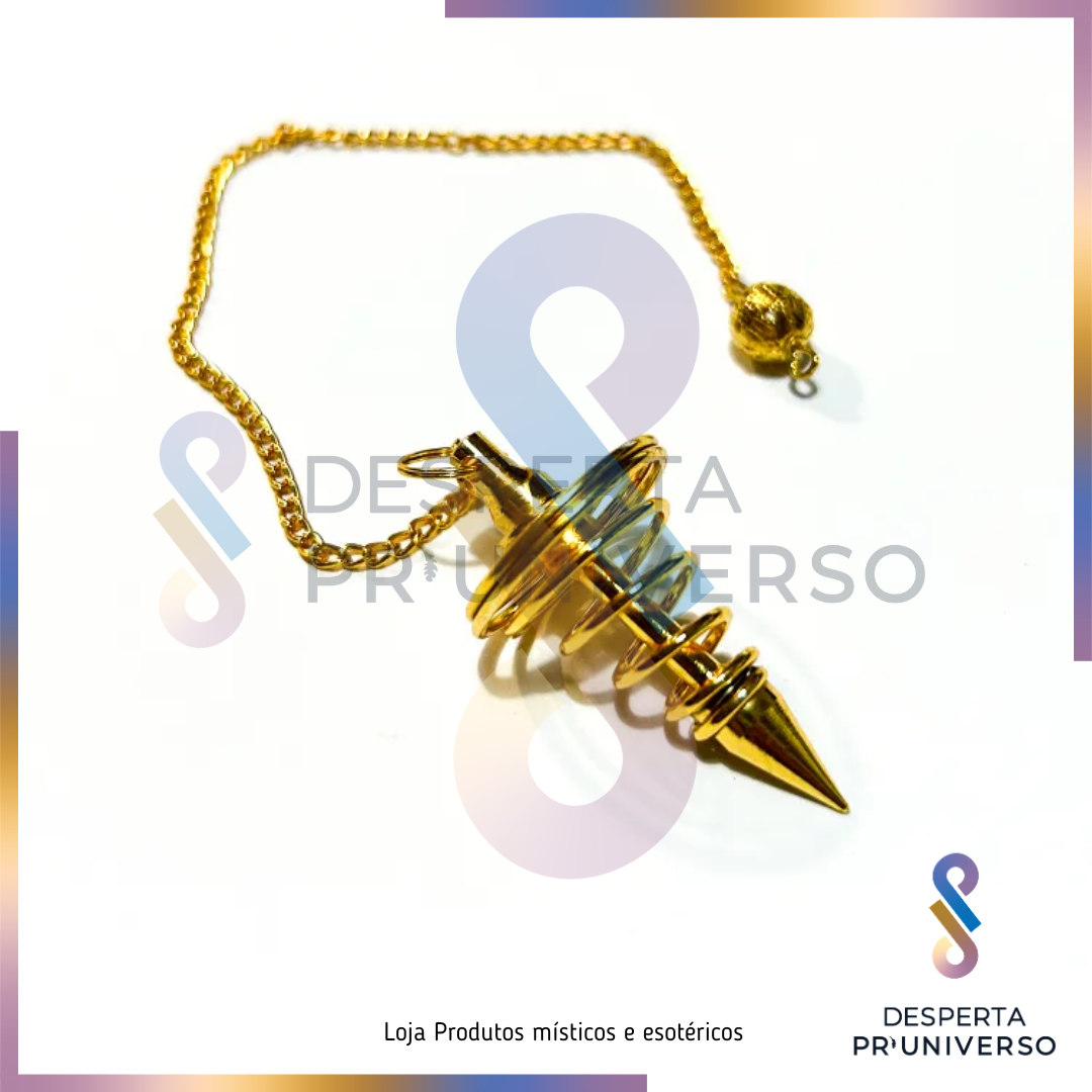 Pendulo de Metal Dourado