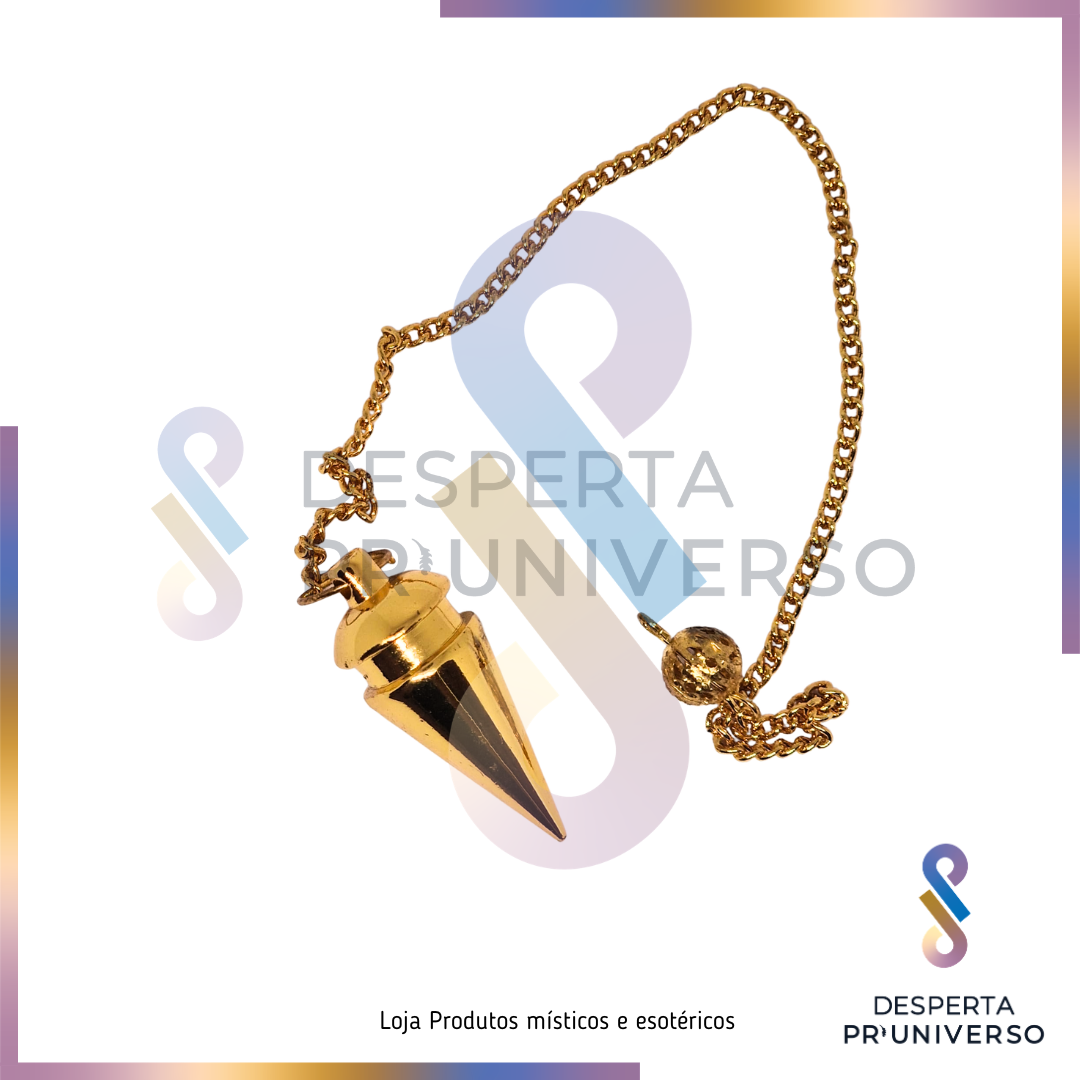 Pendulo de Metal Dourado