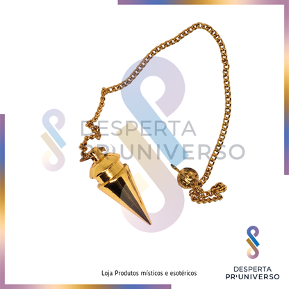 Pendulo de Metal Dourado