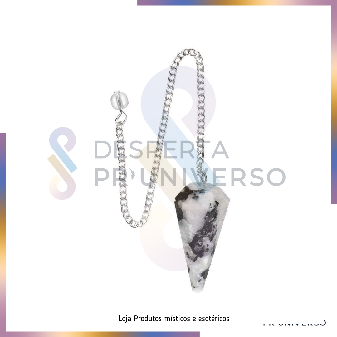 Pêndulo de Pedra da Lua - Intuição e Conexão Lunar