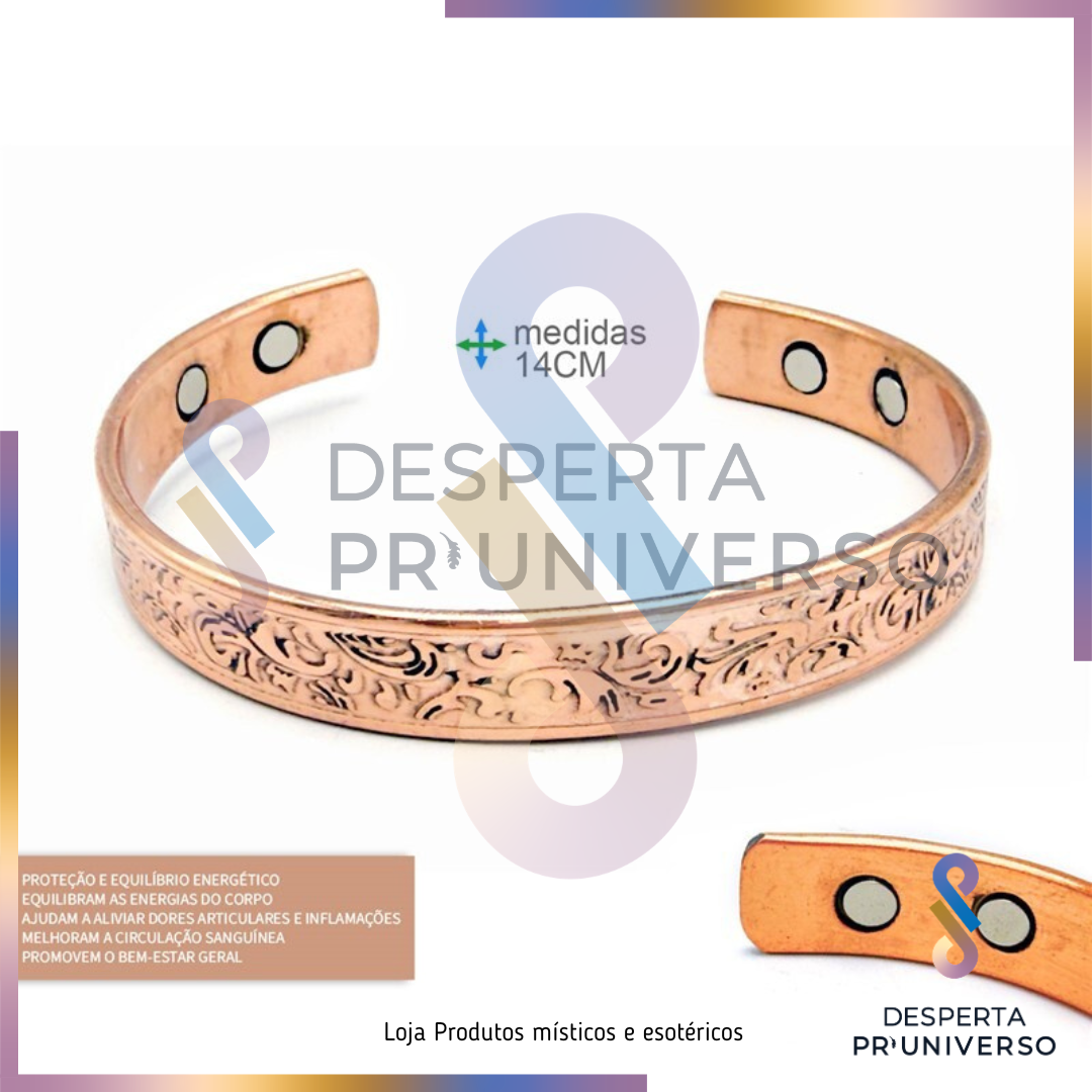 Pulseira Magnética de Cobre — Equilíbrio & Bem-Estar