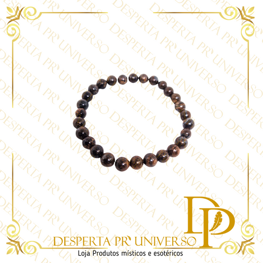 Pulseira de Bronzite - Bola de 6mm