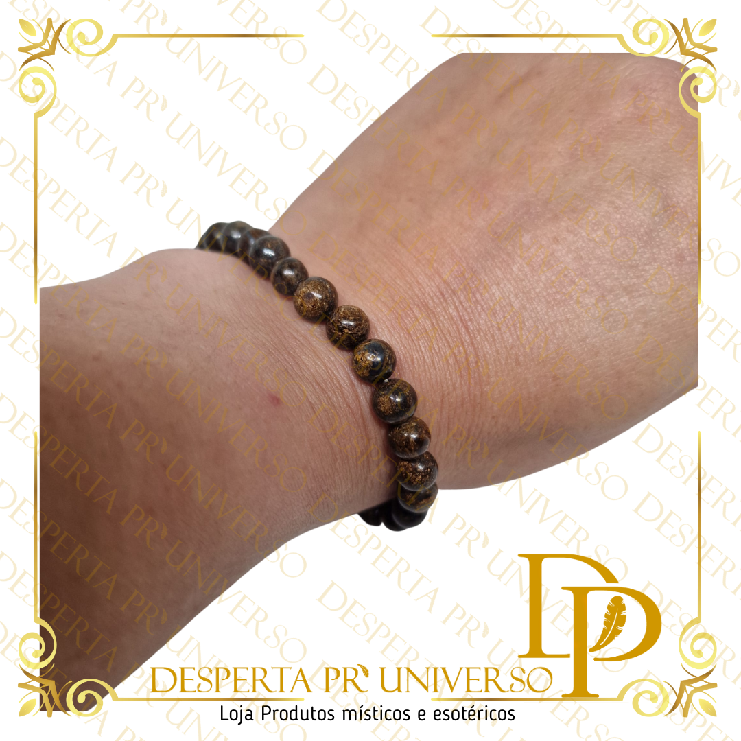 Pulseira de Bronzite - Bola de 6mm