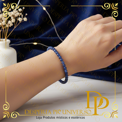 Pulseira de Cianite Azul 4mm – Proteção, Verdade e Alinhamento Espiritual