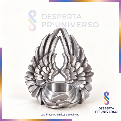 Suporte de Vela Tealight | Asas de Anjo 3D