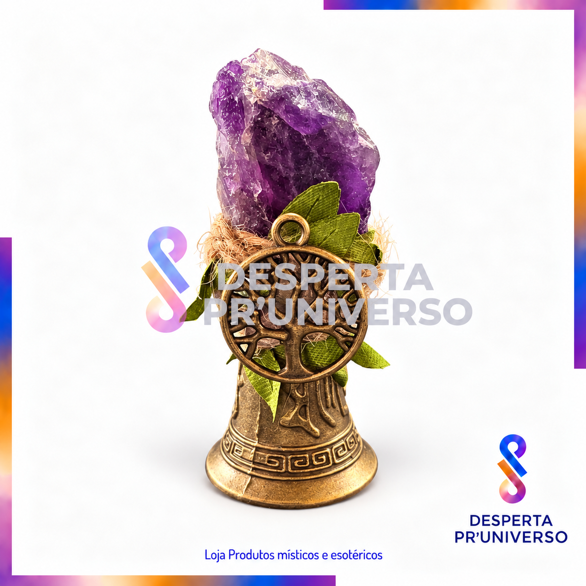 Sino de Limpeza com Cristal | Árvore da Vida