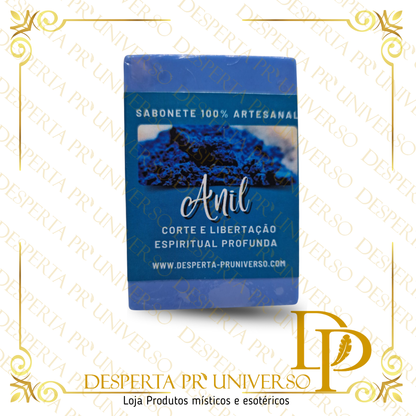 Sabonete Artesanal de Anil – Corte e Libertação Espiritual Profunda