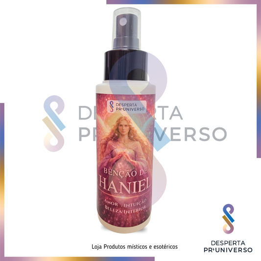 Bênção de Haniel | Spray Espiritual de Amor, Intuição e Beleza Interior