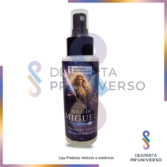 Selo de Miguel | Spray Espiritual de Proteção, Força e Defesa Espiritual