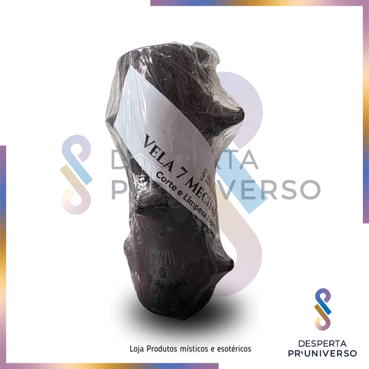 Velão de 7 Mechas Preto — Corte, Quebra de Magias e Proteção Profunda