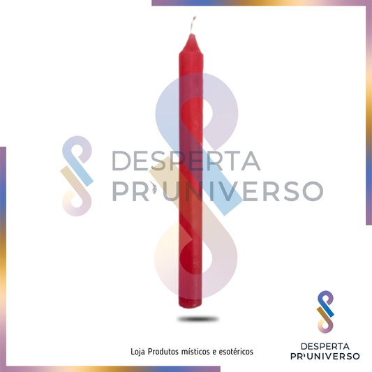 Velas Palito Vermelhas | Tamanho 20 cm x 20 mm